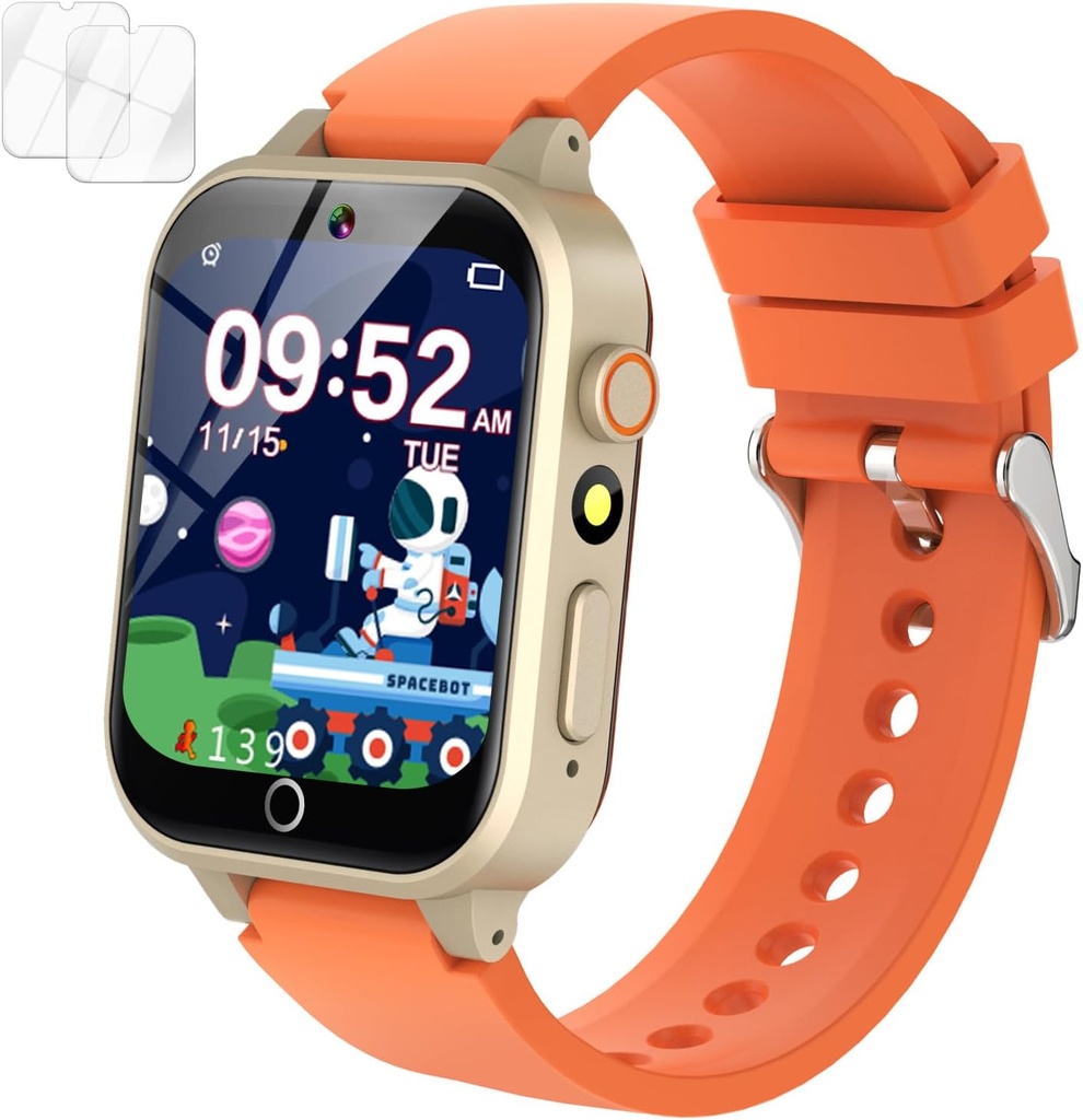 Kids Smart Watch Girls Gift for Girls Aged 6-12, HD TouchScreen Kids Watch with 26 Games Video Camera Music Pedometer Audiostory Learn Card Educational Toys Birthday Gifts for Girls Ages 5 6 7 8 9