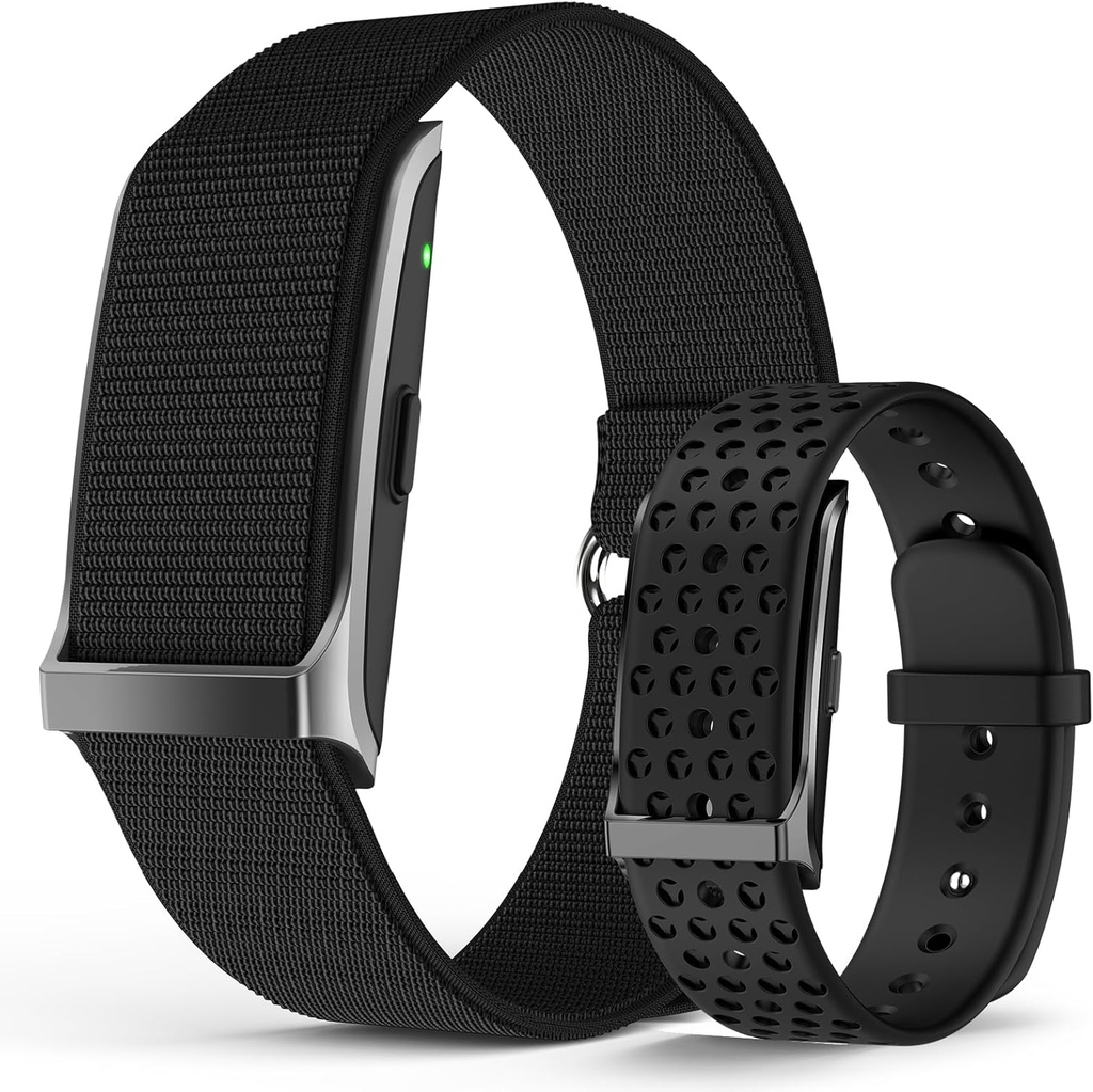 Smart Bracelet, Wearable Activity & Fitness Tracker Band, 24H Sleep Tracker, All-Day Continuous Heart Rate Blood Pressure Stress HRV Monitor, 170+ Sport Modes Smart Wristband with Free APP 2 Bands