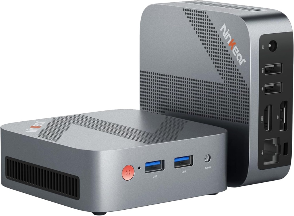 Ninkear Mini PC Intel CPU N150(up to 3.6GHz), 3-Year Warranty, 16GB DDR4 512GB PCIe M.2 NVMe SSD Micro Gaming PC, Mini Desktop Computers with 4K Dual Display, 1000M RJ45/HDMI/DP/USB 3.0, WiFi 5/BT 5