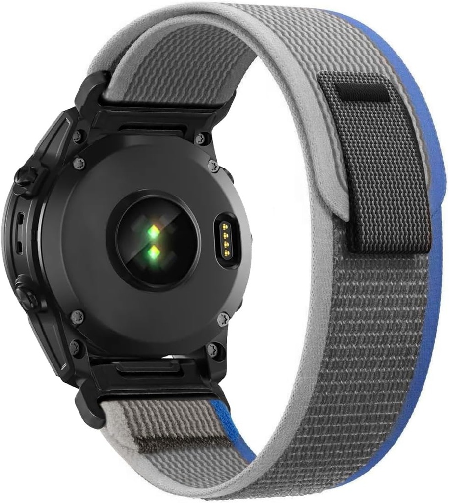 26mm watch band for garmin fenix 7x sapphire solar fenix 6x pro solar fenix 5x 3 hr quick release fit Nylon watch strap replacement for garmin epix 2 pro sapphire 51mm Descent MK1/2/2i