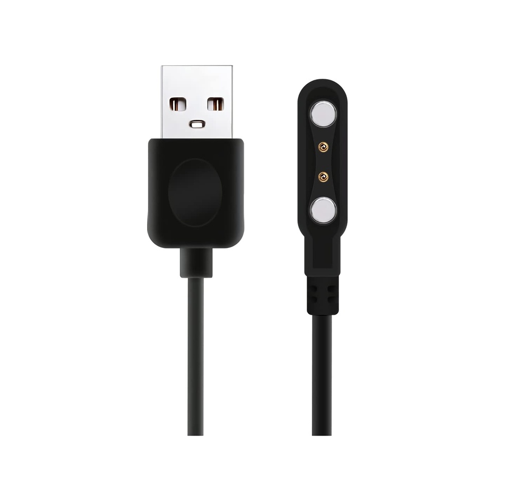 Smart Watch Charger Cable 2 Pin Cord,Replacement Charger for Smart Watch Fitness Tracker, Charger Contact pin spacing Compatible 4mm (1)