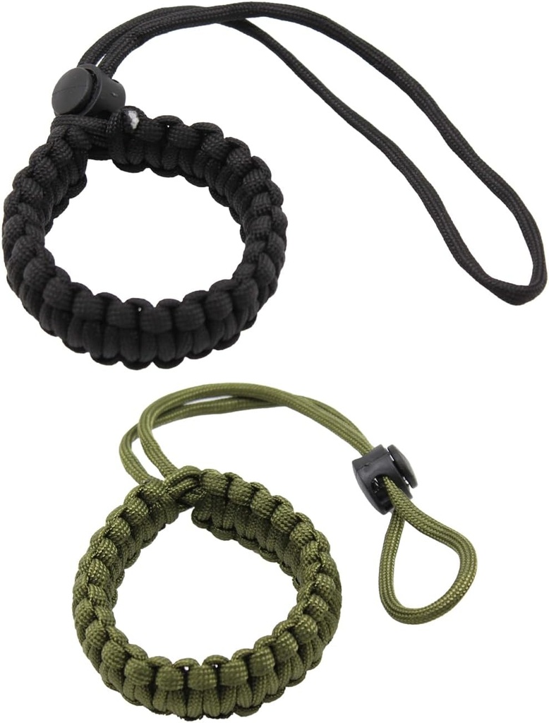 2PCS 40cm Outdoor Survival Bracelet Camera Nylon Wrist Straps Umbrella Cord Braided Rope Pendant for DSLR Camera Binoculars Rangefinders
