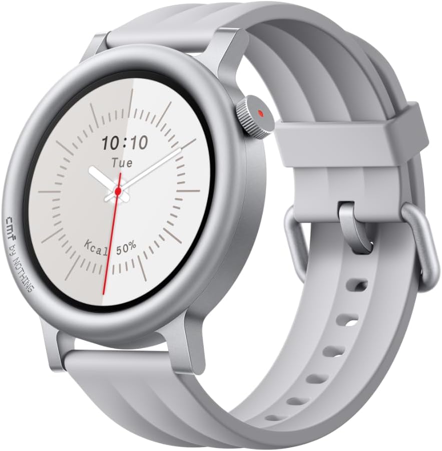 CMF Watch 3 Pro Smart Watch for Men Women, Bluetooth Call AI Smartwatch with Energy Score, Heart Rate Tracking, Sleep Monitor, GPS & 130+ Sport Modes, Fitness Tracker for Android iOS, IP68 Ash Grey