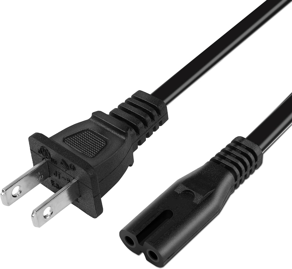 AC Power Cord for Xbox One S/X, Xbox Series X/S, Sony PS4 / PS4 Slim / PS5 / PS5 Slim / PS3 Slim / PS3 Super Slim PlayStation 4 Slim PlayStation 5 Power Supply Cable Replacement