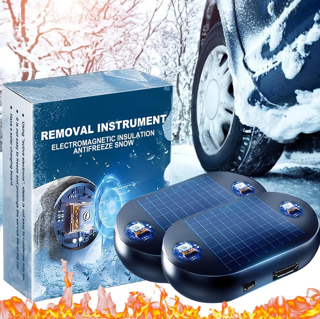 2PCS Anti-Freeze Electromagnetic Snow Removal Device for car Interference Antifreeze Instrument Windshield Snow Melter Tool