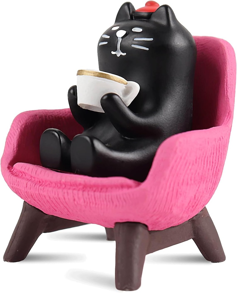 Cat Gifts for Women Cat Lover Gifts Cat Figurines Cute Desk Decor Pink Desk Accessories Christmas Stocking Stuffers