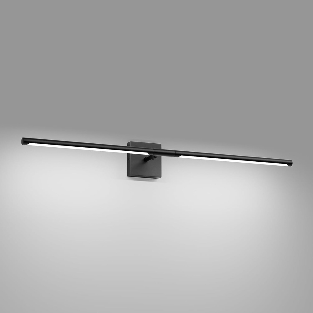 Tipace Black Wall Sconce for Bathroom 39.4IN Vanity Light Fixture 5500K Indoor Bathroom Sconce Over Mirror 360° Rotate for Living Room,Bedroom,Hallway