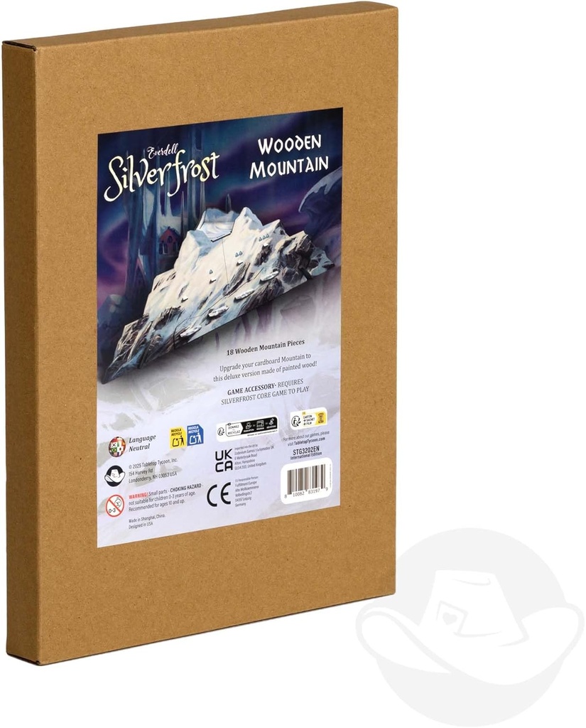Everdell Silverfrost Wooden Mountain – Premium 3D Accessory for Everdell Silverfrost, Upgraded Component for Strategic Board Game, Wooden Game Accessory