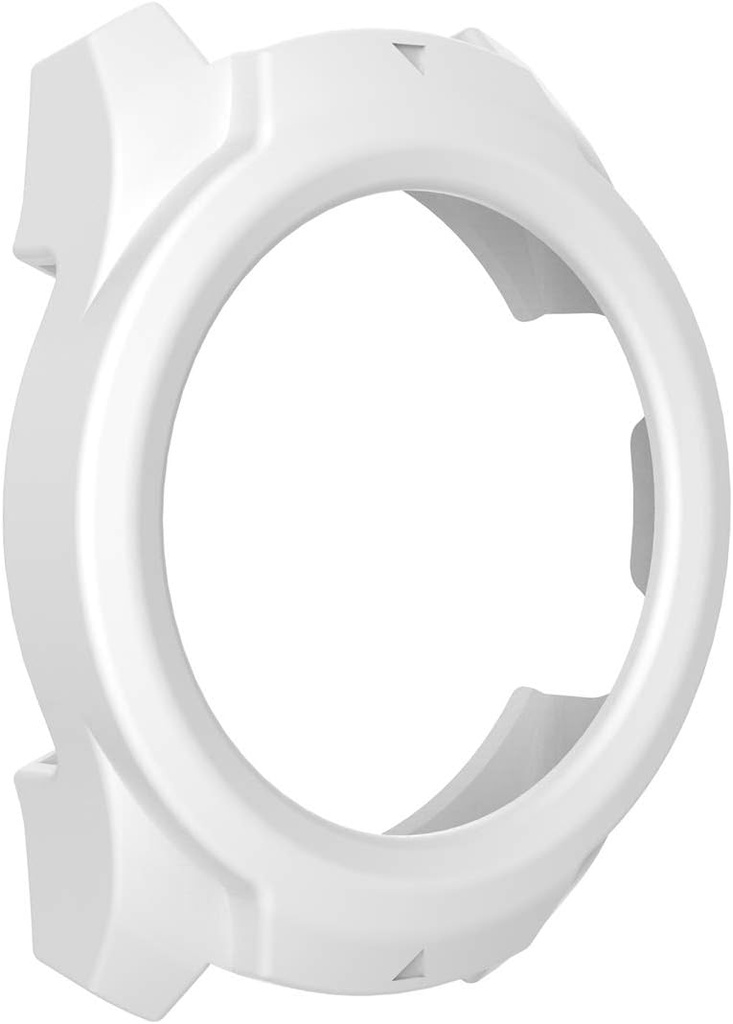 for TicWatch Pro Silicone Protective Case Cover, Smartwatch Protective Case Cover for TicWatch Pro Smartwatch, Soft and Durable (Silicone White)